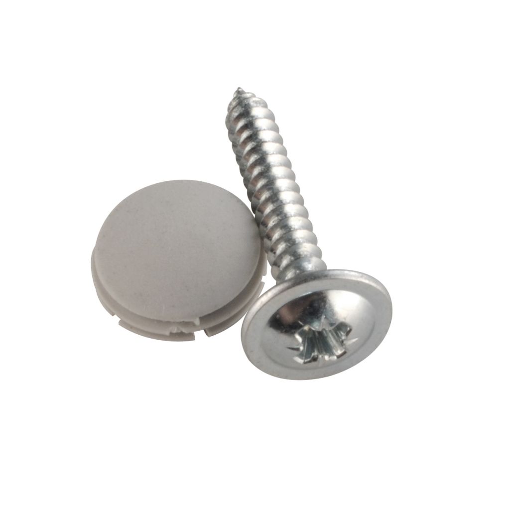 Dometic Abdeckkappen grau D=12 mm incl. Schrauben je 12 Stück ~ 209/641