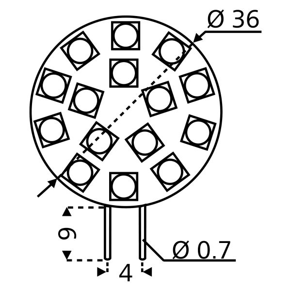 David Communication LED-Leuchtmittel CRI 80, 15er SMD Modul, Sockel G4, EEK: E ~ 322/054