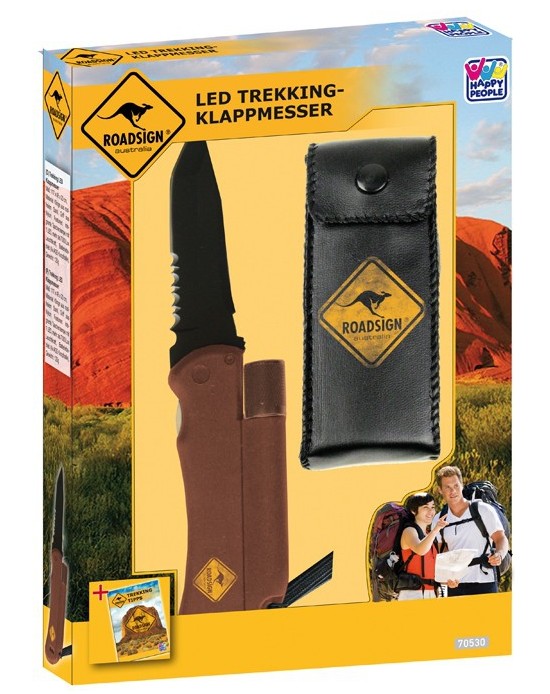 LED-Knife, Trekking-Klappmesser, Rucksackmesser, Kunststoffgriff, Messerset-Zubehör, 