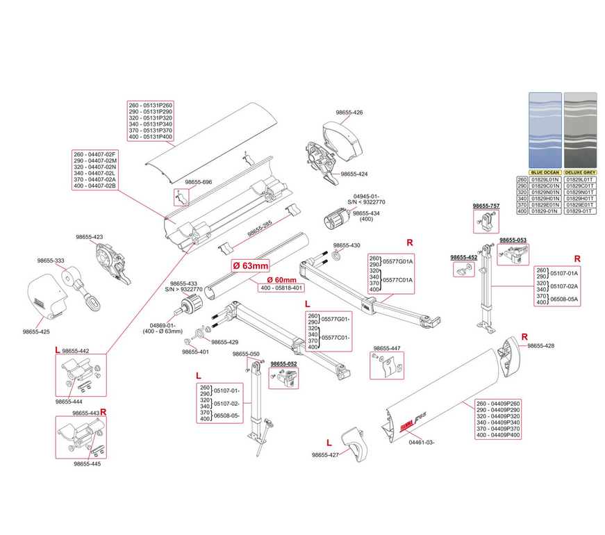 exploded view Ersatzteile F 65