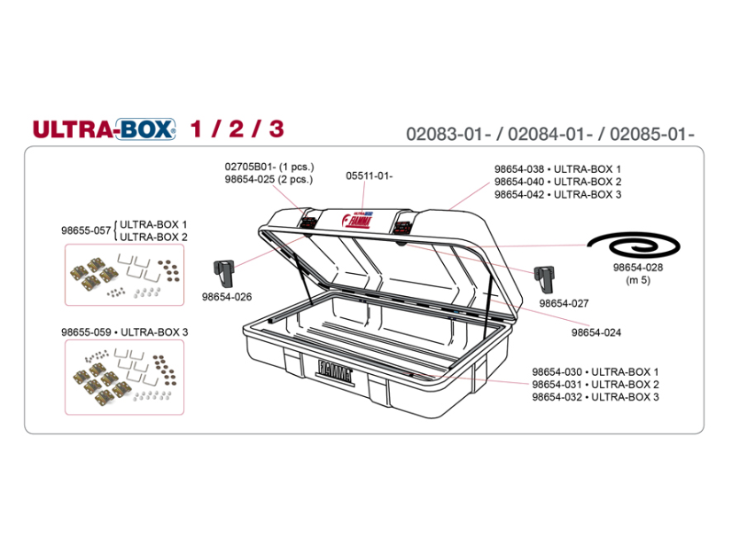 Fiamma Ultra Box 1-2-3, 136/372 exploded view