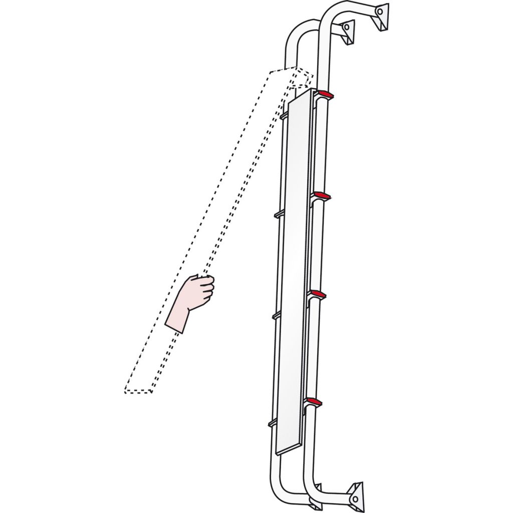 Fiamma® Diebstahlschutz Safe Ladder, Skizze