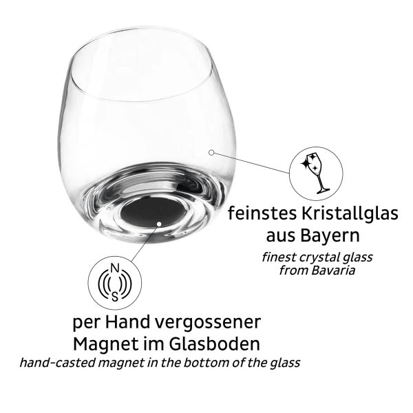 silwy® Magnet-Kristallgläser Whisky, 2er-Set ~ 550/791