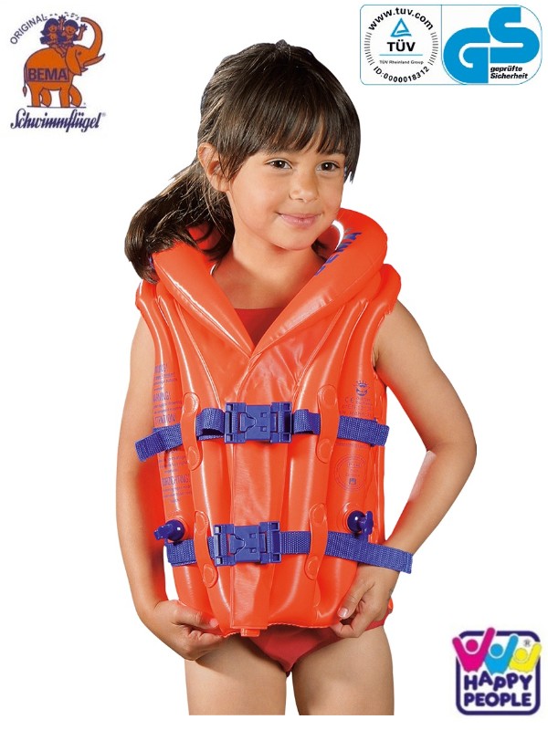 Schwimmhilfe, Schwimmweste, Kinder, Sicherheitsweste, Orange, 
