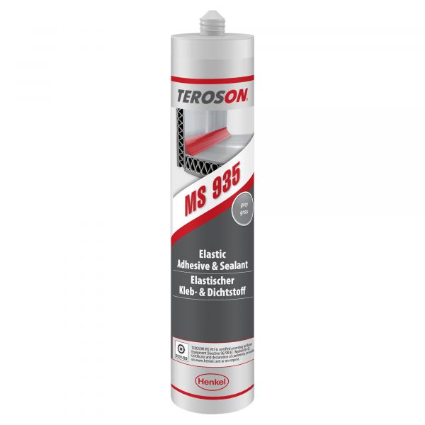 Henkel Industriedichtstoff Teroson MS 935 GY, grau, 290 ml ~ 451/190