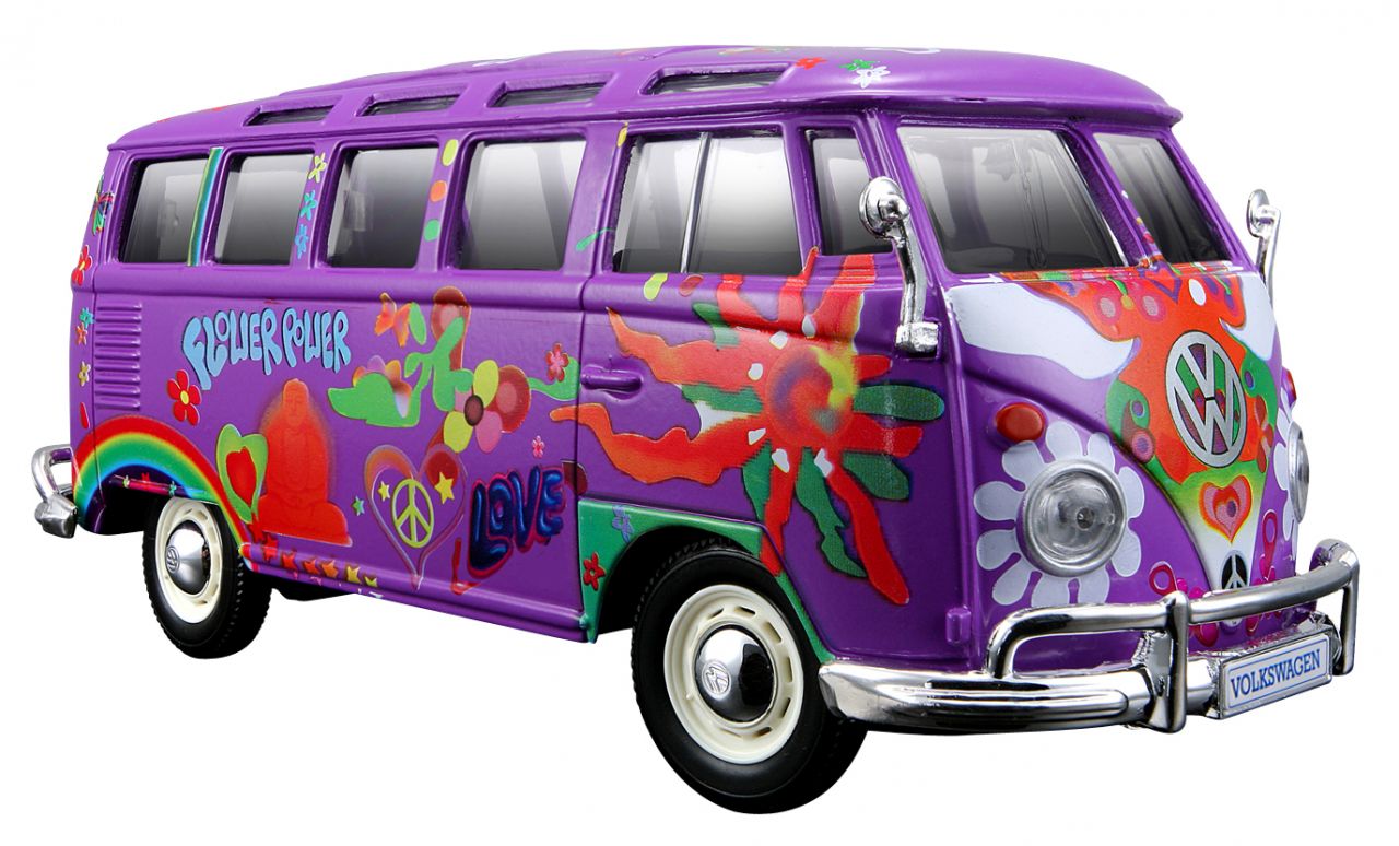 Maisto Fahrzeugmodell VW Bus Samba Hippie-Line  ~ 67 147