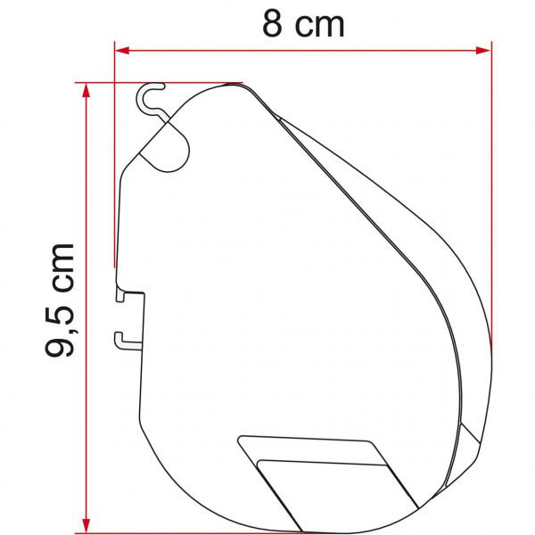 Fiamma® Markise Fiamma F35 Pro 220, Gehäusefarbe schwarz ~ 071/618