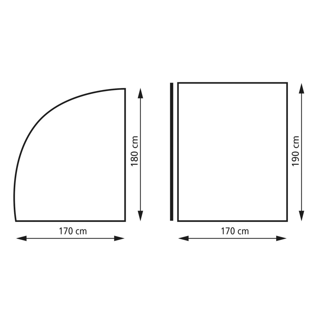 EuroTrail Heckgarage Deluxe 170 × 180 × 190 cm ~ 070/996