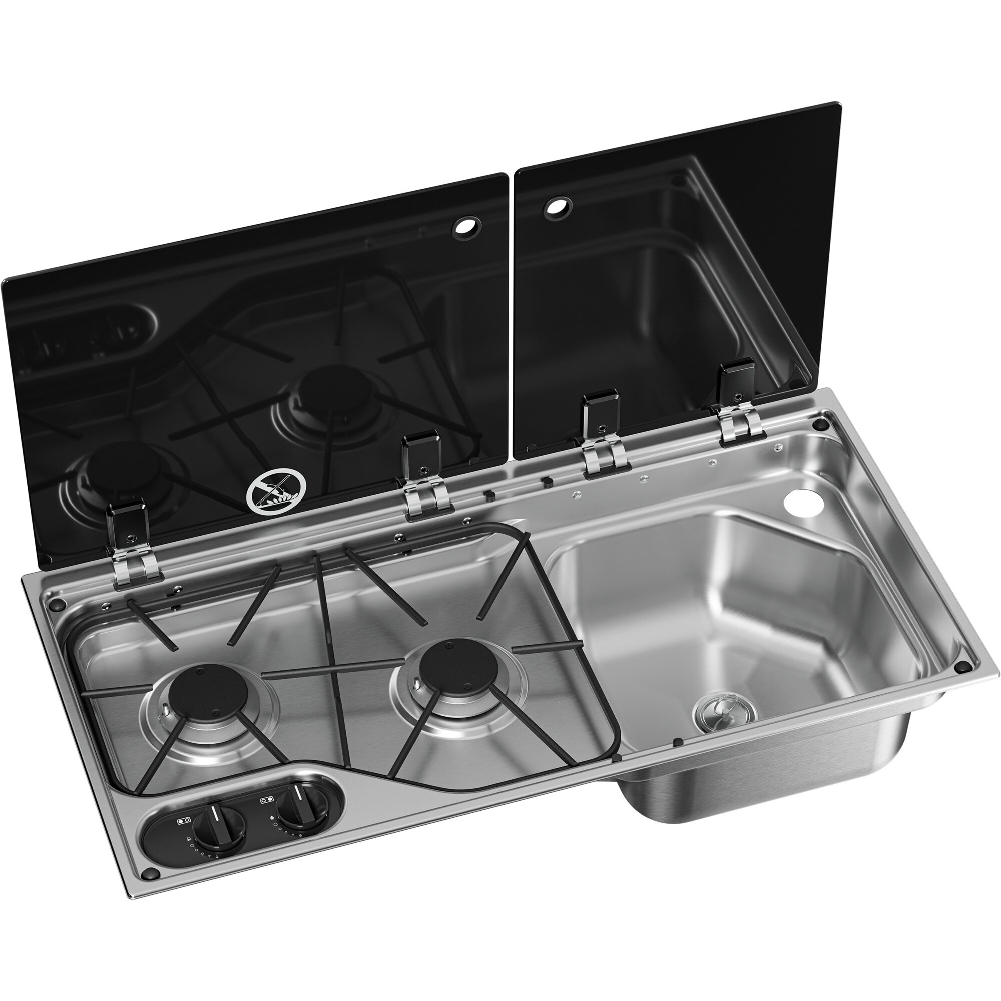Dometic Kocher-Spülenkombination Dometic CVC1700G, Becken rechts ~ 41 434
