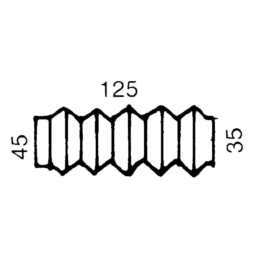 Faltenbalg Hahn 125 Skizze