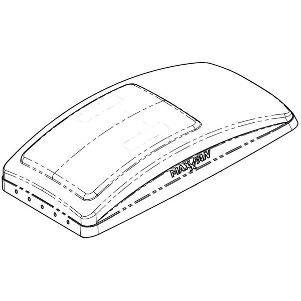 MaxxAir Ersatzhaube durchsichtig für Dachhauben MaxxFan Deluxe ~ MF-010