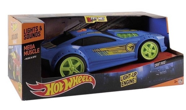 Happy People 36939 Hot Wheels Mega Muscle Drift Rod™ Fahrzeug mit Sound