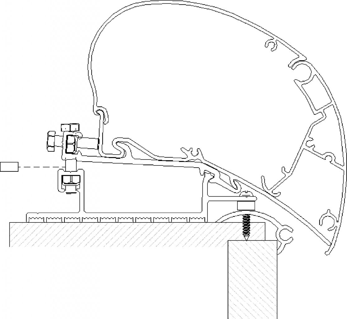 Thule® Rooftop-Adapter für Omnistor Serie 6 und 9  ~ 90 622