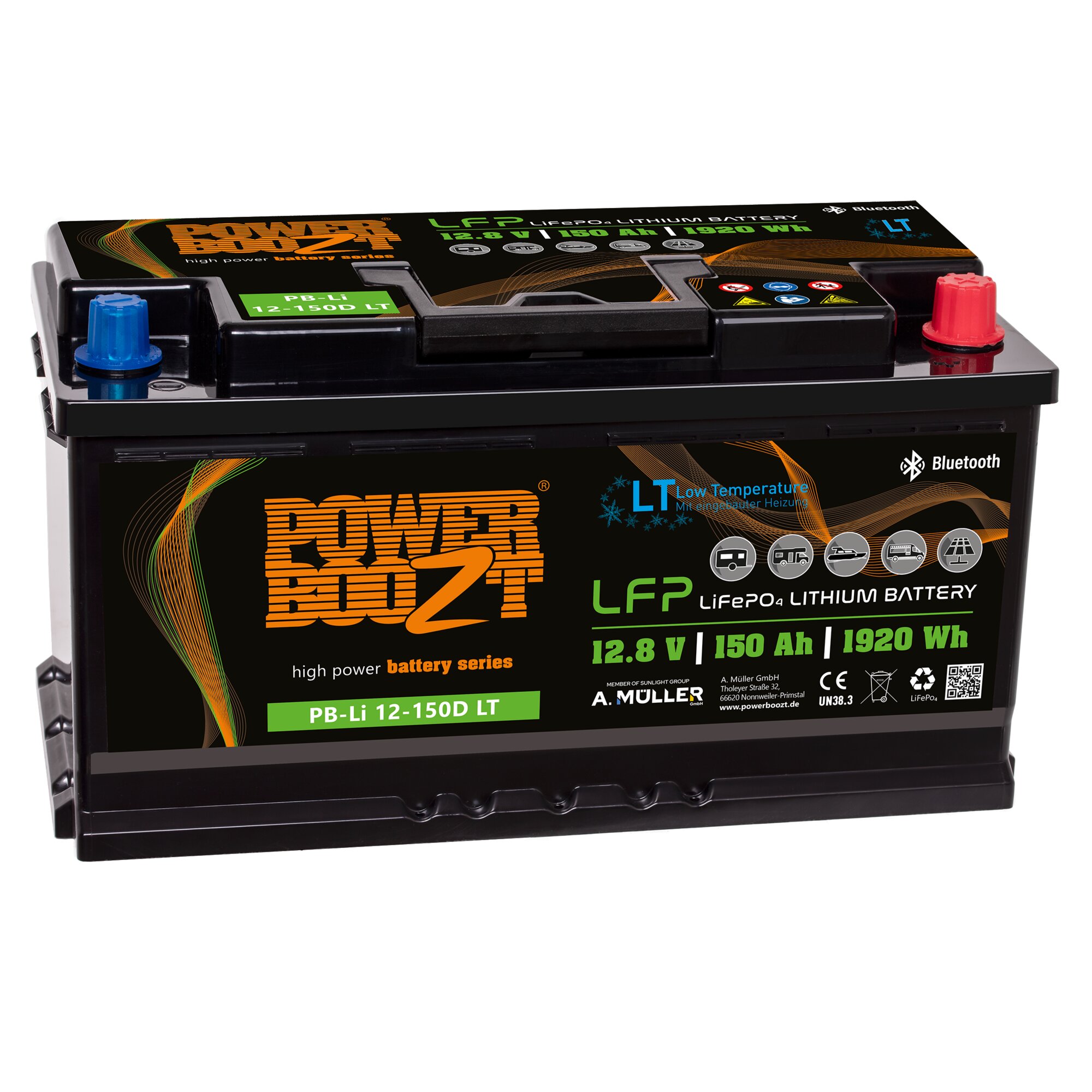 PowerBoozt Lithium-Kaltwetterbatterie PB-LI 150LT L5 ~ 323/522