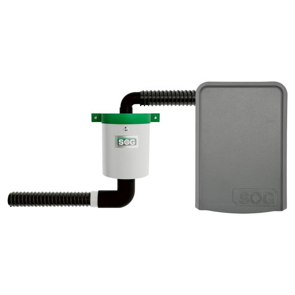 SOG® Elektrische WC-Entlüfung für Clesana Türvariante dunkelgrau ~ 301/502