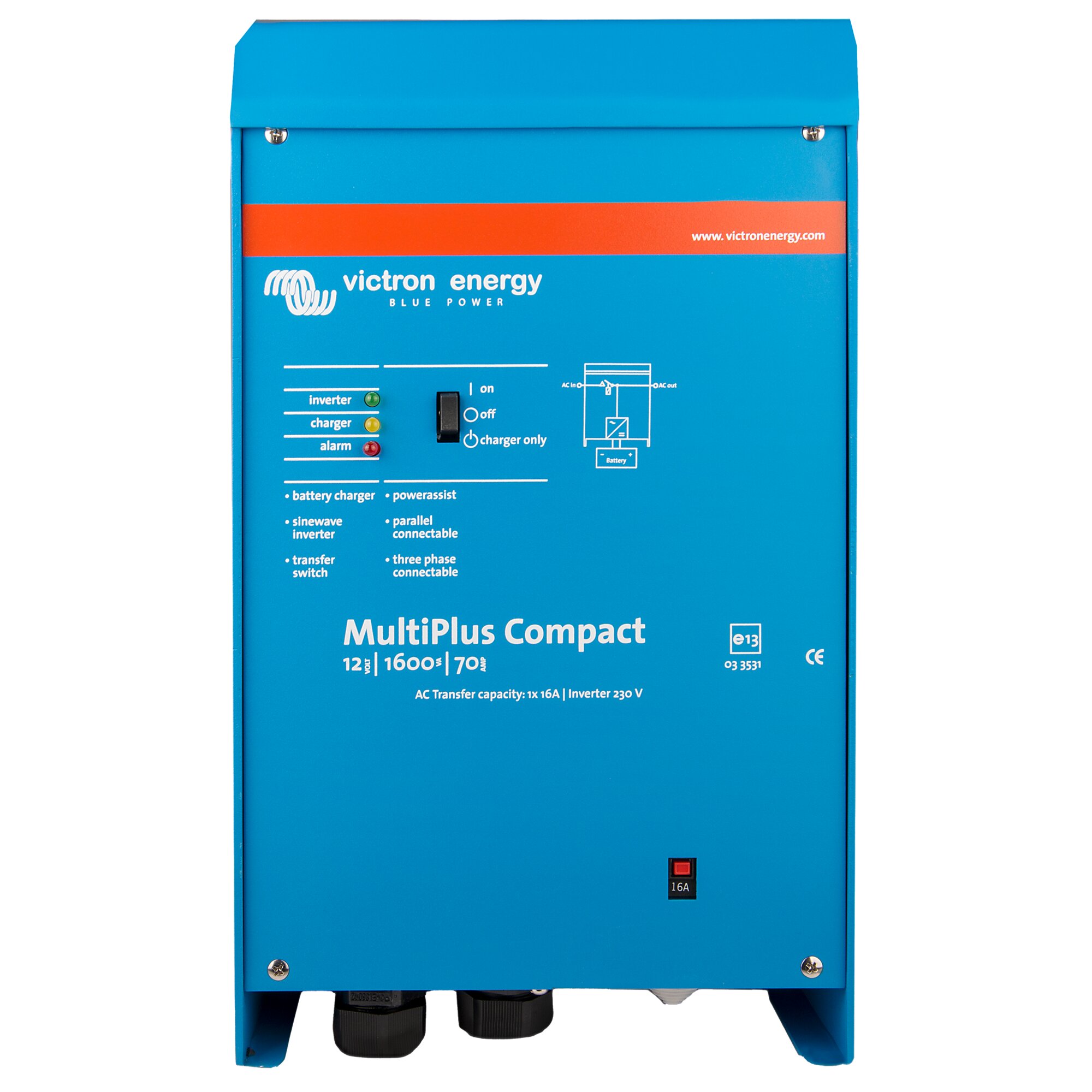 Victron Wechselrichter MultiPlus C 12/1600/70 ~ 322/725