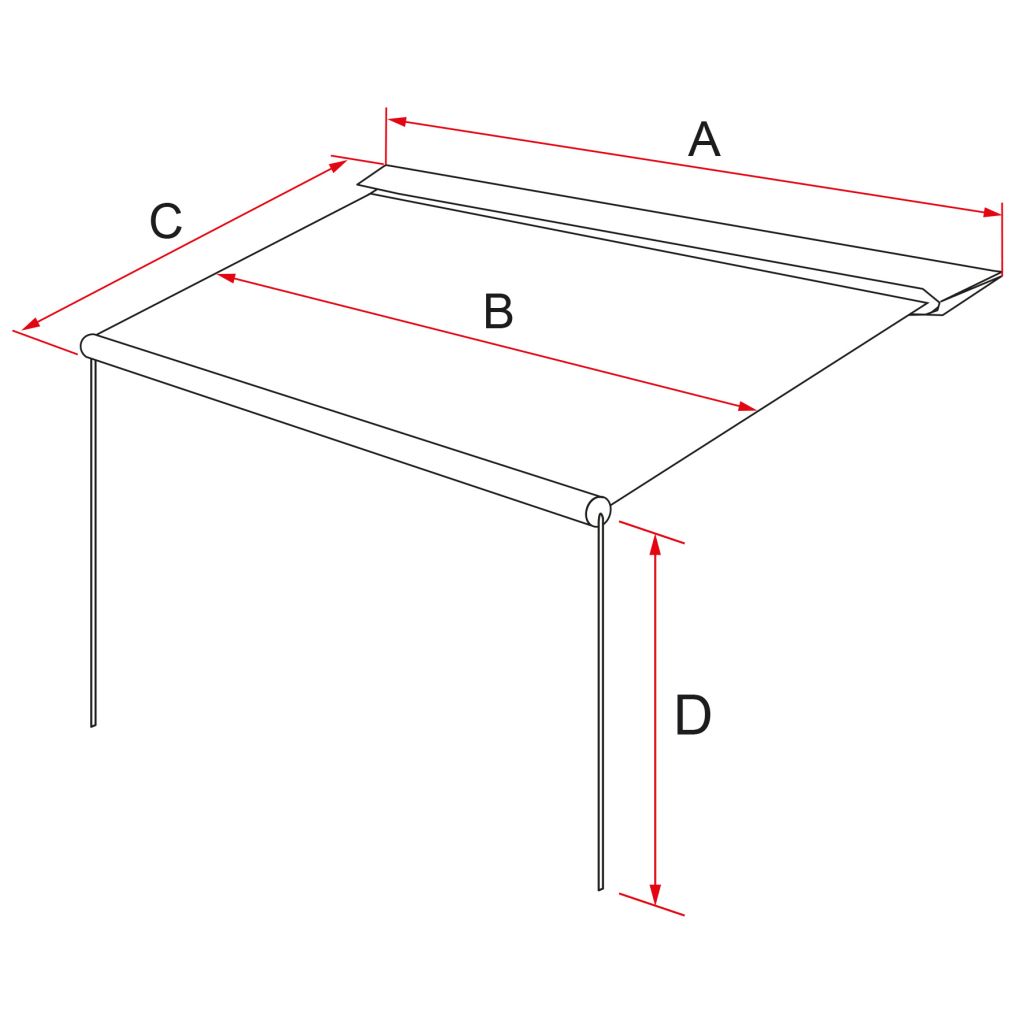 Fiamma® Caravanstore 280 XL, Royal Grey, Auszug: 250 cm ~ 071/506