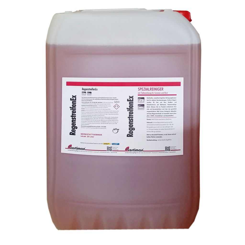 Certiman® Regenstreifen Ex Spezialreiniger, 25 Liter Kanister  ~ 450/175-1