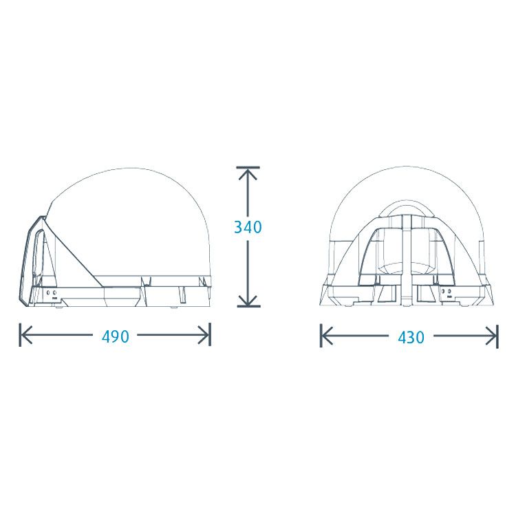 Maße Cassegrain-Spiegel