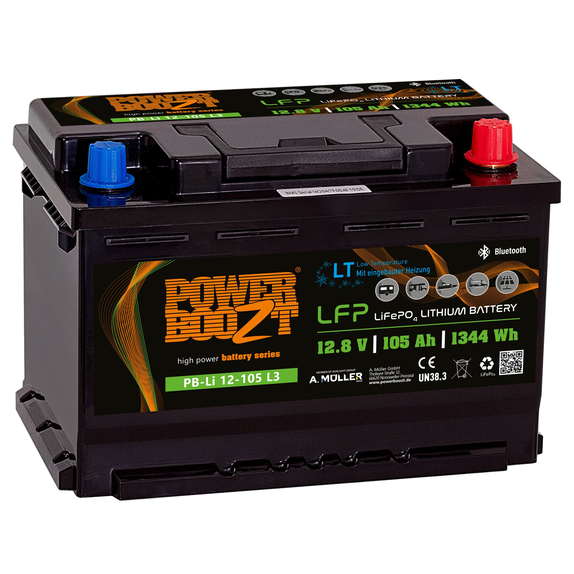PowerBoozt Lithium-Kaltwetterbatterie PB-LI 105LT L3 ~ 323/520