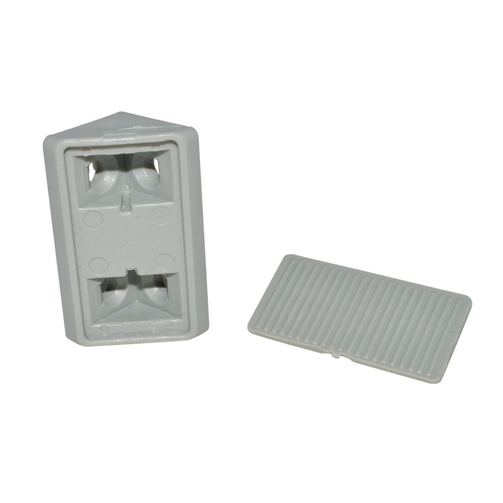 Lippert Möbelverbinder 2-teilig grau, 2er SB-verpackt  ~ 250/171