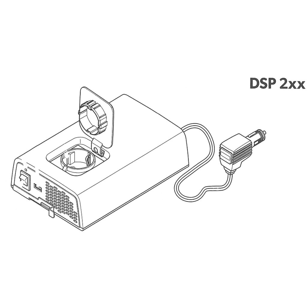 Dometic Sinus-Wechselrichter SinePower DSP 224, 24 Volt / 150 Watt ~ 323/301