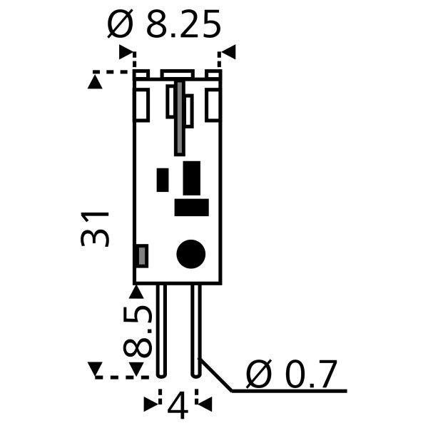 David Communication LED-Leuchtmittel CRI 80, 12er SMD G4, Sockel G4, EEK: F ~ 322/063