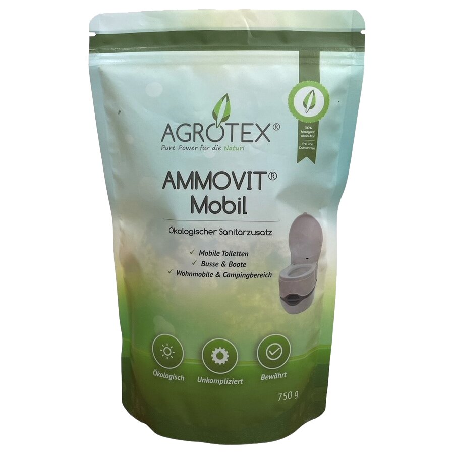 AGROTEX Ökologischer Sanitärzusatz AMMOVIT Mobil 0,75 kg ~ 301/254