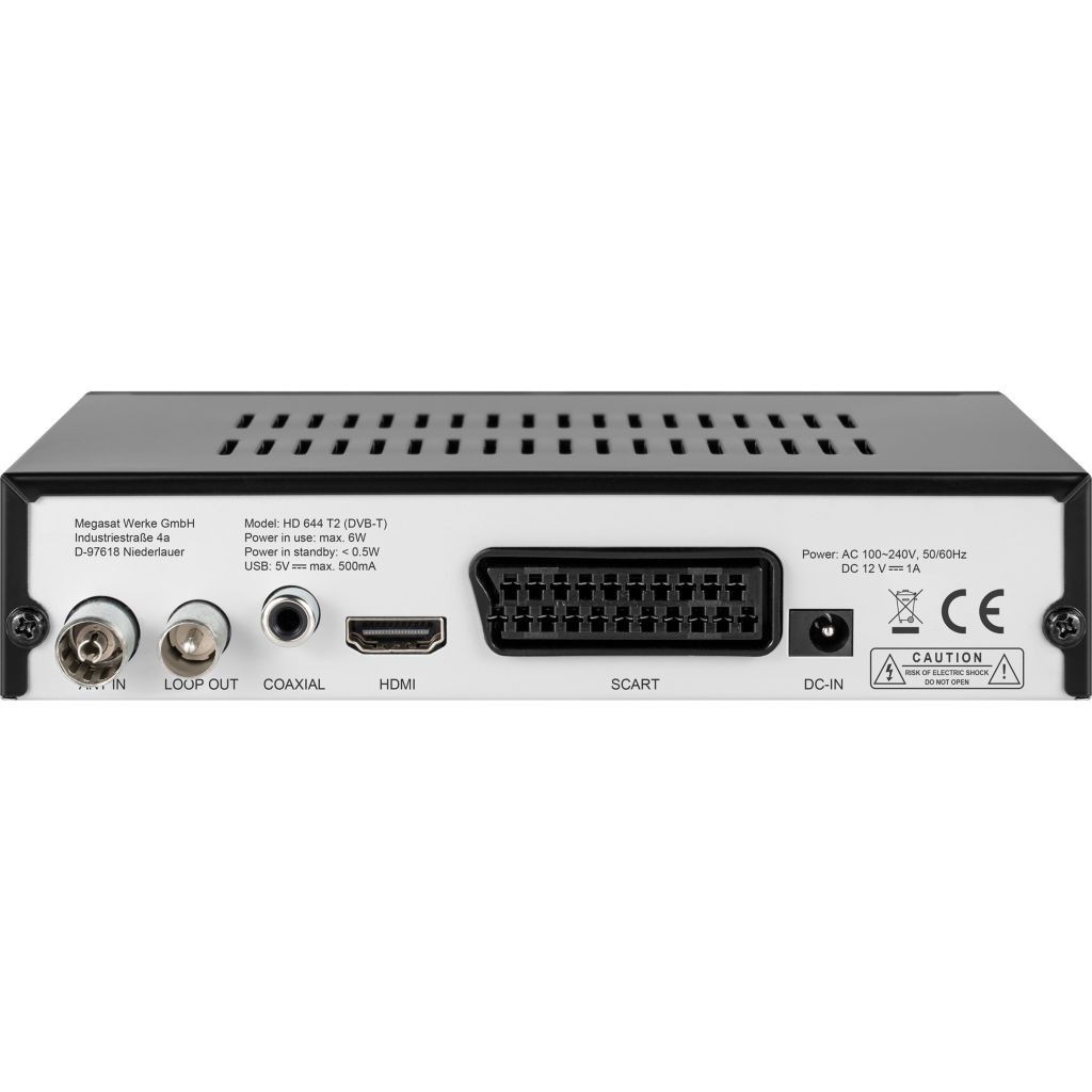 Megasat DVB-T-Receiver Megasat HD 644 T2, 12/230 Volt ~ 72 380