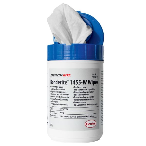 Teroson® Konversionsbeschichtung TEROSON BONDERITE M-NT 1455 W WIPES, 50 Tücher  ~ 451/189