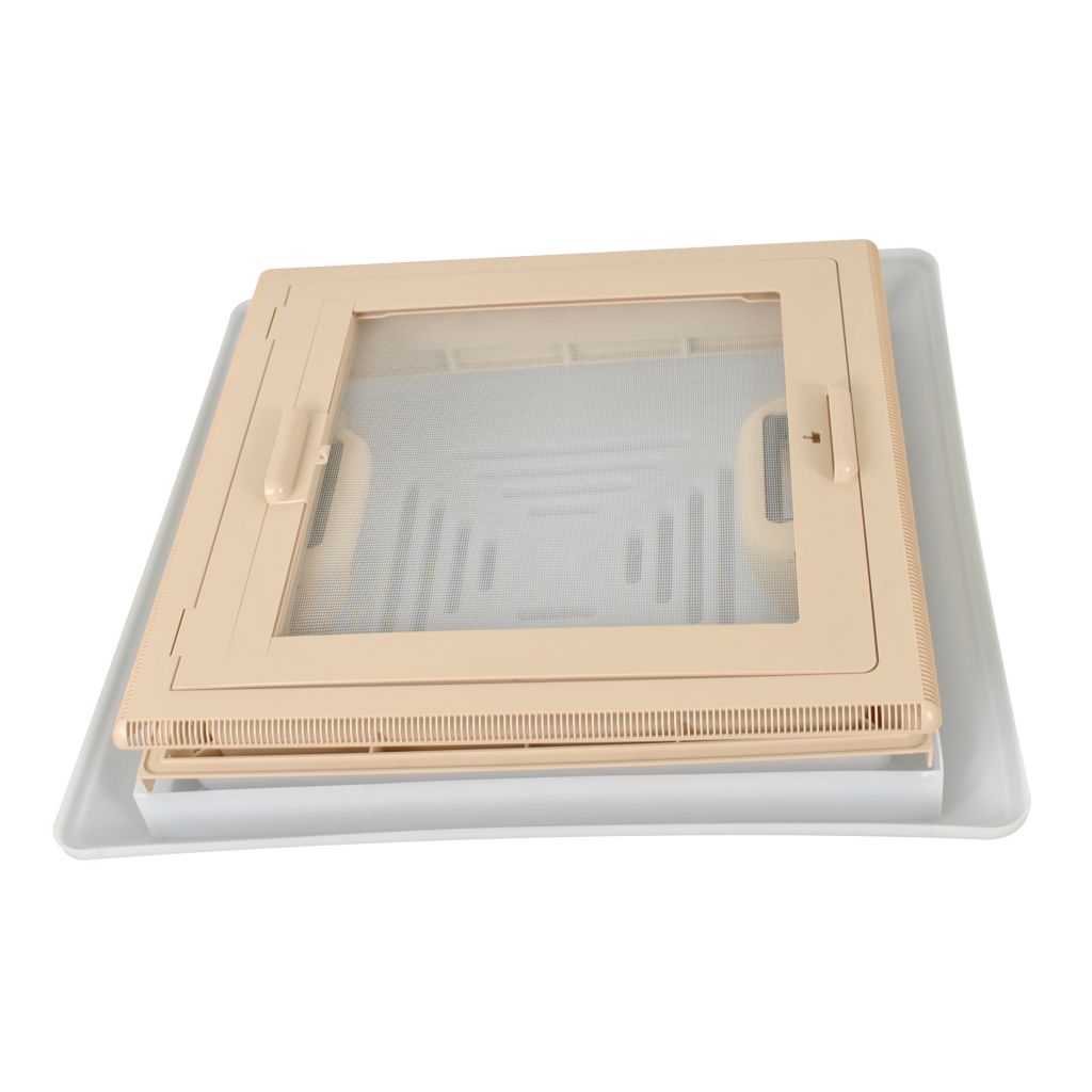 MPK Dachhaube 400 x 400 mm beige mit Rollo ~ 206/163