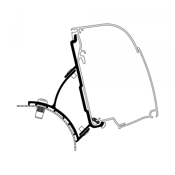 Thule® Adapter VW T5 / T6 Minivan für Thule 4200 ~ 92 556