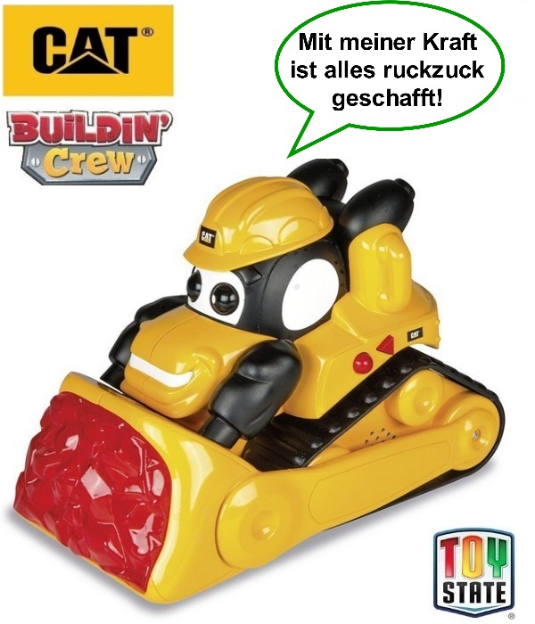 Baufahrzeug, Kettenfahrzeug, Gelb, Spielzeugbagger, CAT, 