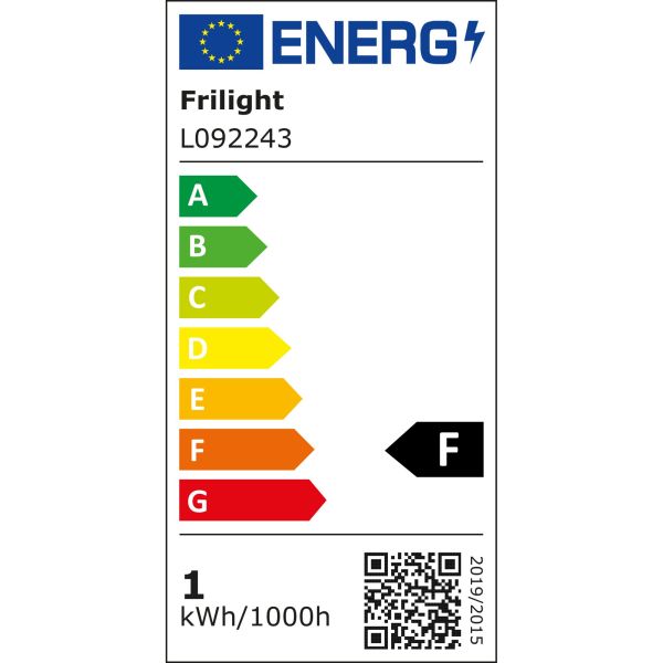 Frilight LED-Leuchte Soft mit Schalter, silber, EEK: F ~ 320/648