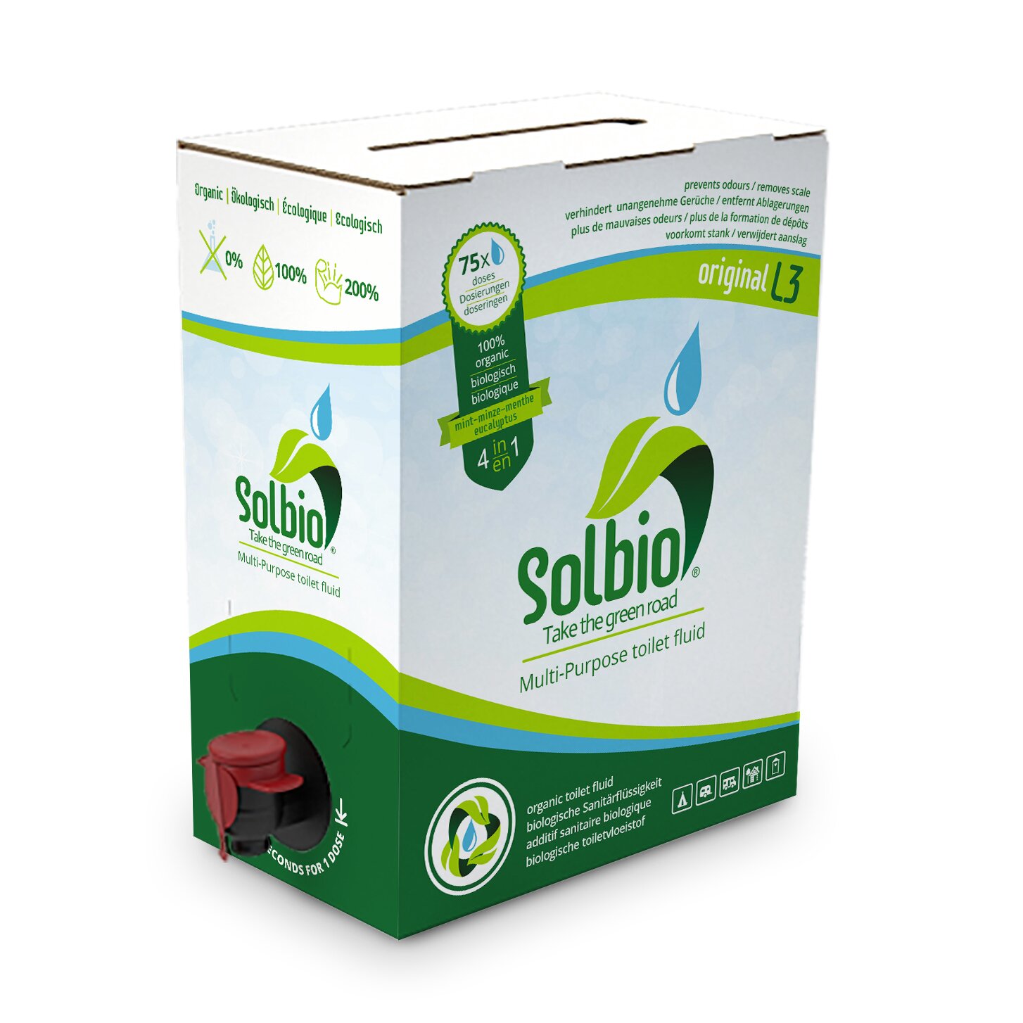 Solbio Toilettenzusatz 4 in 1, 3 Liter ~ 301/990