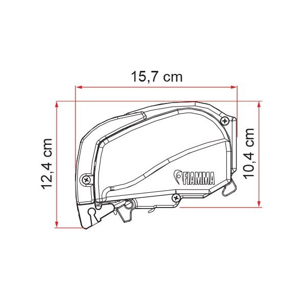 Fiamma® Markise Fiammastore F80 L 450 titanium, Royal Grey ~ 071/607