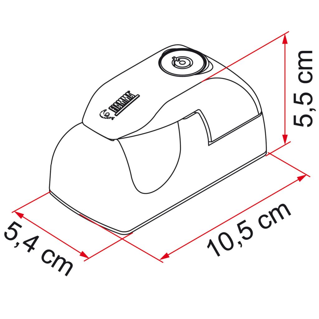 Fiamma® Kit Security Lock zusätzliches Sicherheitsschloss, Skizze  ~ 250/524