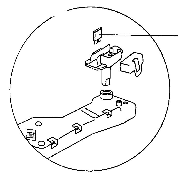 Thetford Feinsicherung 3A ab 06/94 für Cassetten Toilette C2, C3, C4, C200, C400, C402  ~ 301/081