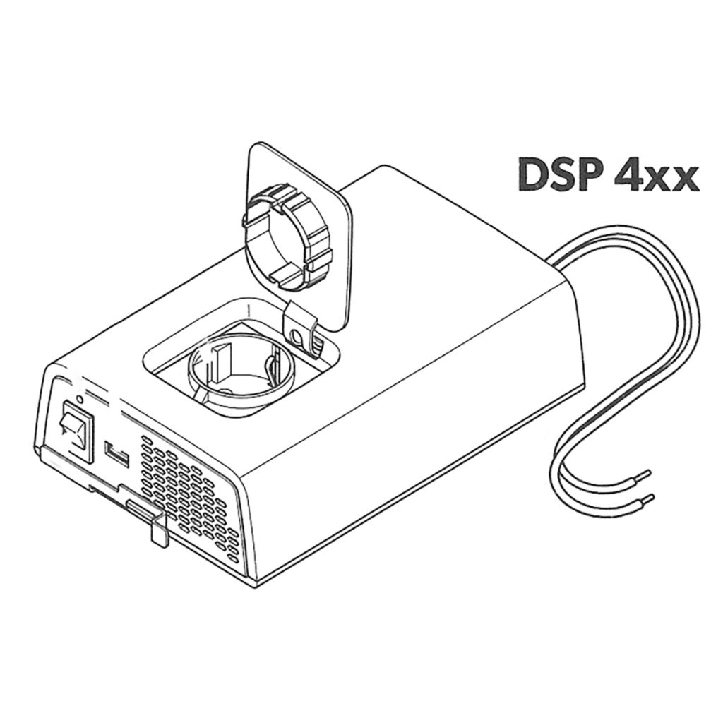 Dometic Sinus-Wechselrichter SinePower DSP 412, 12 Volt / 350 Watt ~ 323/302