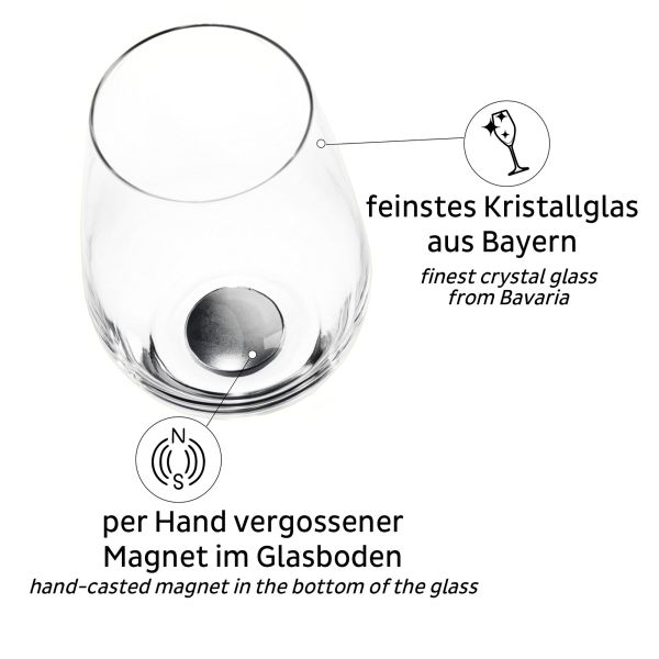 silwy® Magnet-Kristallgläser Longdrink, 2er-Set ~ 550/790