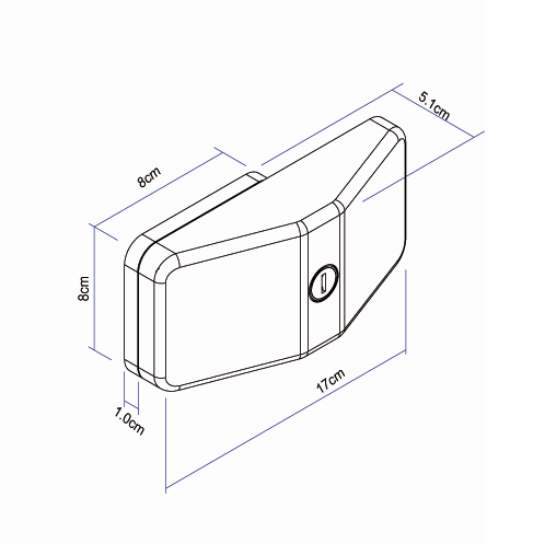 Thule Door Lock 3 Stück Türverriegelung 214/181 Abmessungen