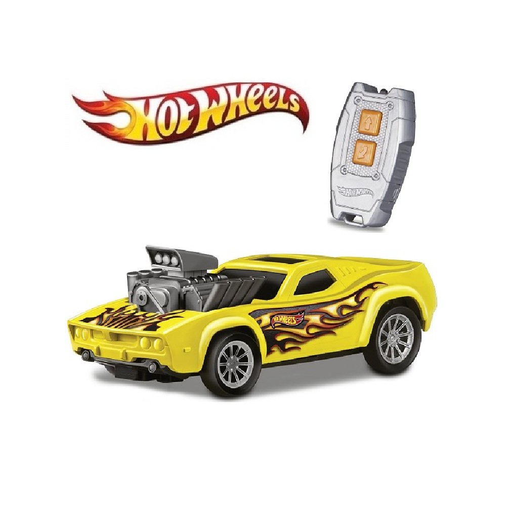 Hot Wheels, Rennwagen, Gelb, Flammen, Fernbedienung, 