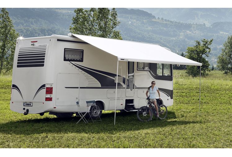 Thule® Omnistor-Markise 9200, 4,5 x 3 m, Mystic-Grau, Gehäuse weiß  ~ 91 581