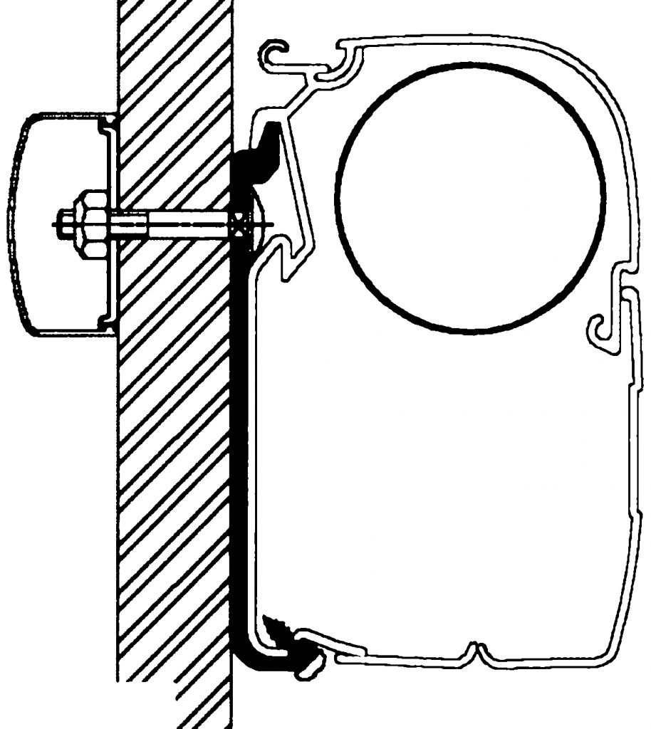 Thule® Flat-Adapter 75 cm, 5 Stück zu Omnistor Serie 5 und 8  ~ 89 880