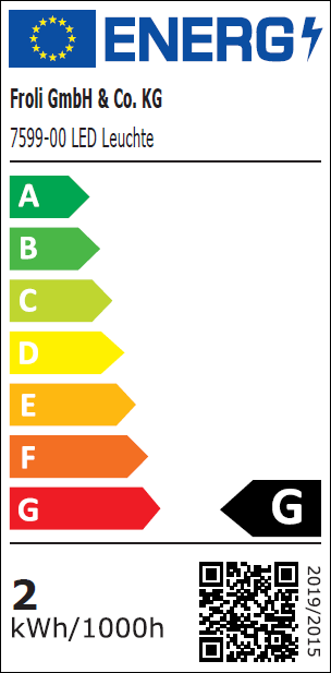 Froli® LED Vorzeltleuchte mit Bewegungsmelder, EEK G  ~ 320/405