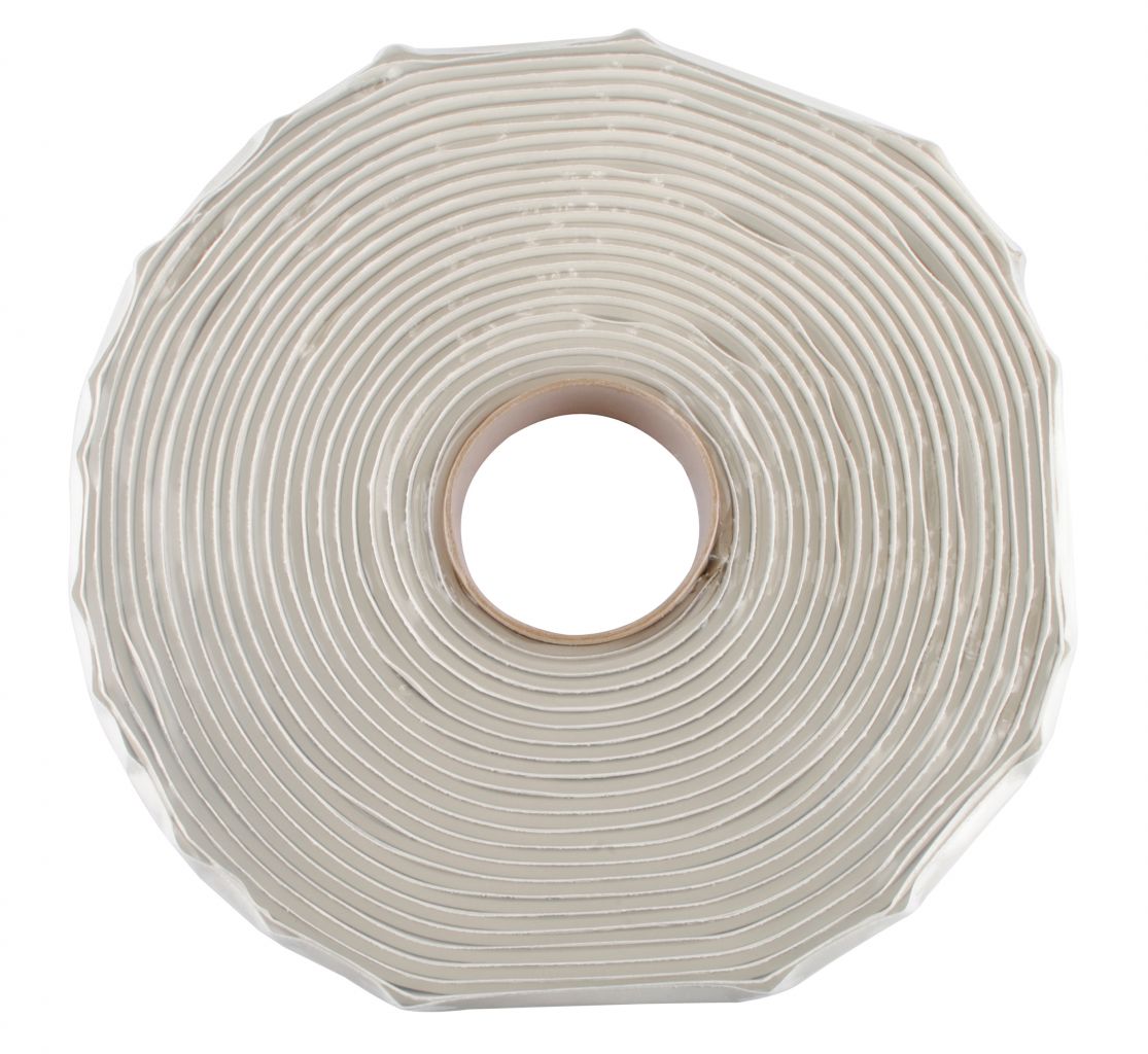 Lilie Butyl-Band weiß 9,1 Meter 20 mm breit selbstklebend  ~ 451/024-3