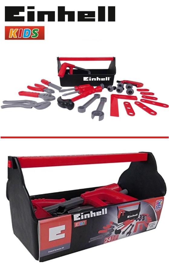 Happy People 41775 Einhell Kids Werkzeugbox mit 24-Teile Werkzeug