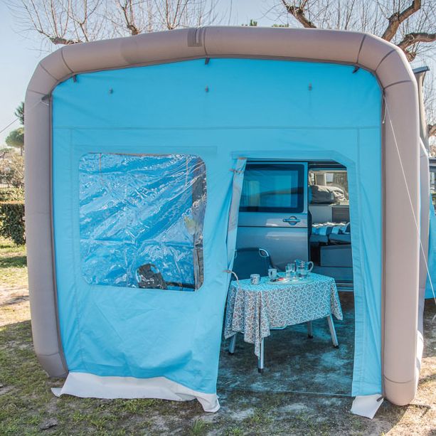 GentleTent Frontwand Camping GT Box blau ~ 072/502