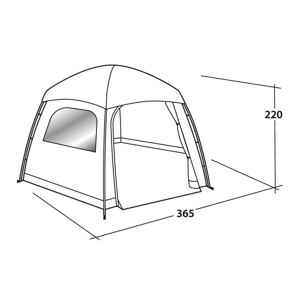 Easy Camp® Familienzelt Moonlight Yurt, 365 × 320 × 220 cm ~ 075/565