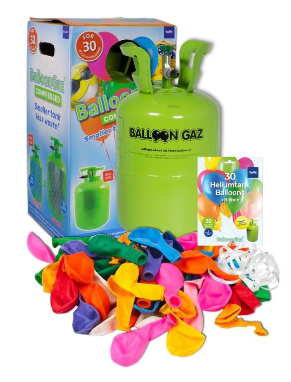 Stellfeld und Ernst Helium-Ballon-Kit Balloon Gaz 30, 30 Stück ~ 66 004